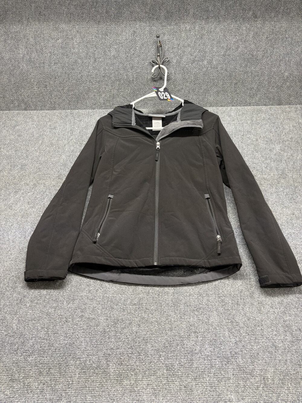 Free Country Fleece Jacket Women’s Size PS Black Long Sleeve Full Zip